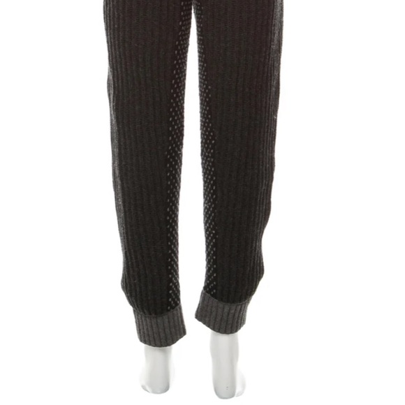 SEE by CHLOÉ RIB-KNIT WOOL PANTS in Charcoal-Grey🐺Pre-Loved❤️ SM | US4 | FR36 - Picture 6 of 11